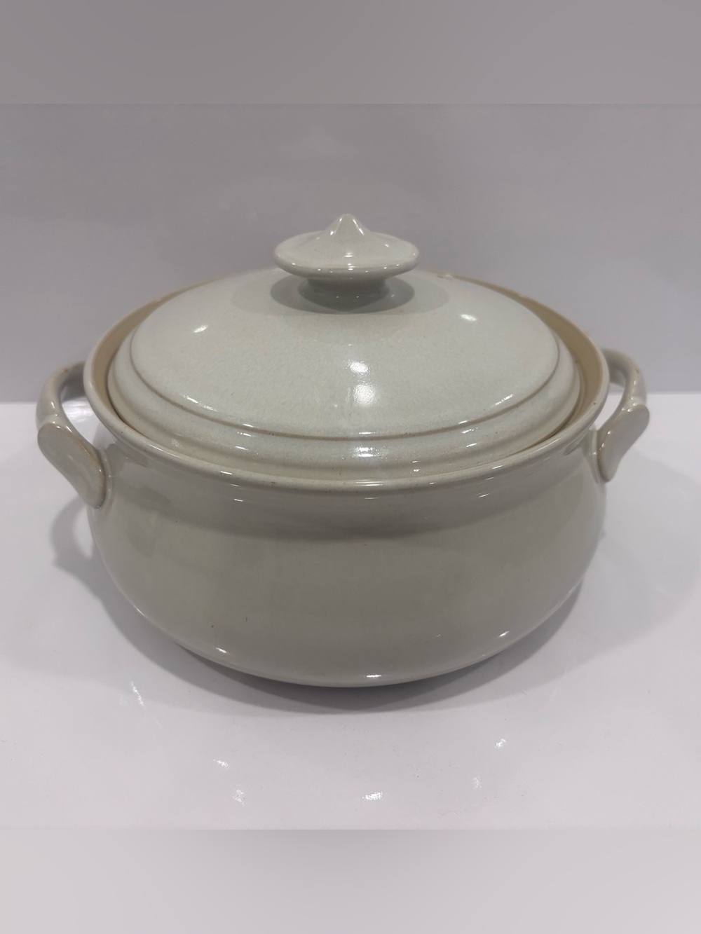 Vintage Denby soup/casserole Lidded Crock England - large